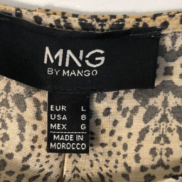 MNG BY MANGO PRINT SLEEVELESS top size 8 PREWORN - Picture 3 of 15